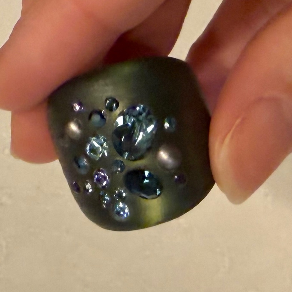 Alexis Bittar Lucite cocktail ring 6.5